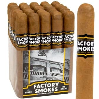 Drew Estate Factory Smokes Connecticut Shade Robusto 25 CIGARS cigar listing
