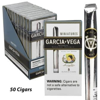 Garcia y Vega Miniatures 50 CIGARS cigar listing