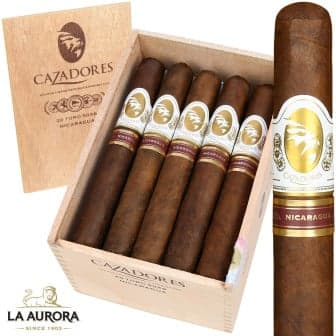 La Aurora Cazadores Nicaragua Robusto 20 Pack cigar listing