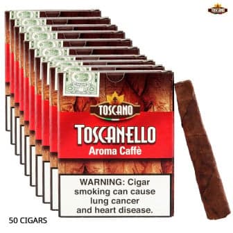 Toscano Toscanello Aroma Cafe 50 CIGARS cigar listing