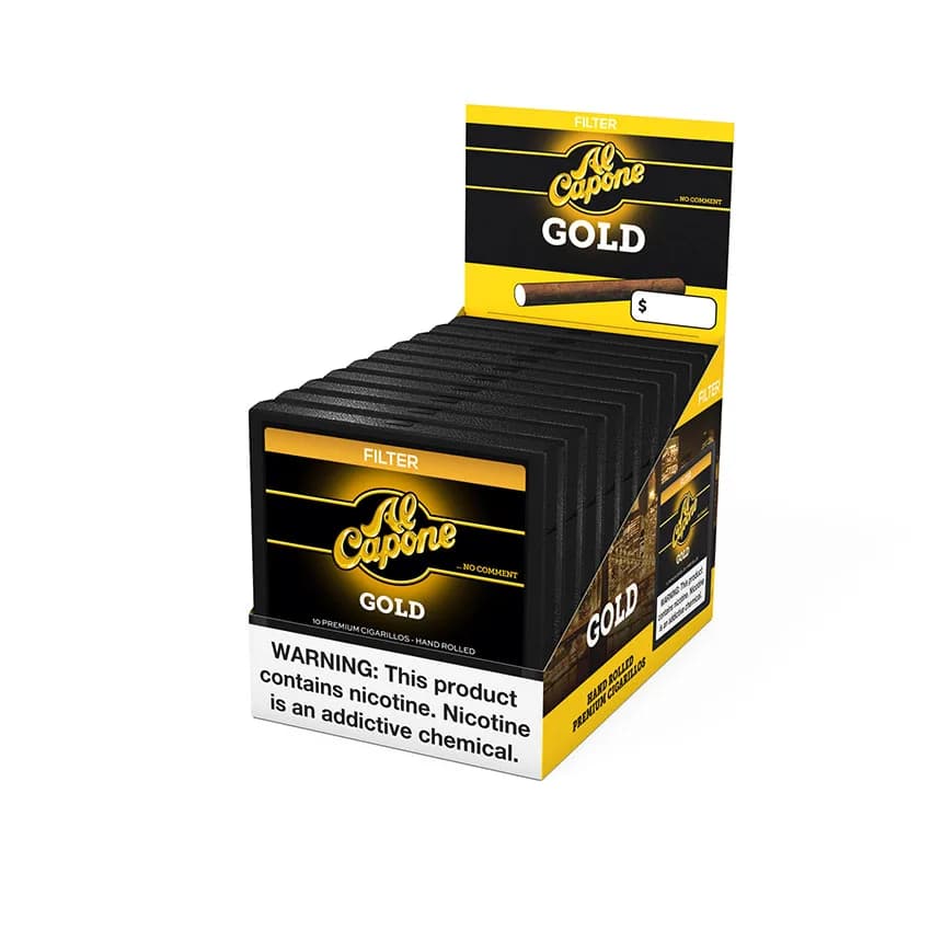 Al Capone Gold Filtered Natural cigar listing