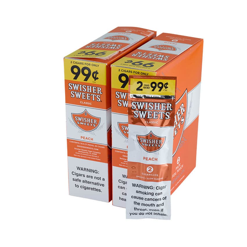 Swisher Sweets Peach Cigarillos (2) Natural cigar listing