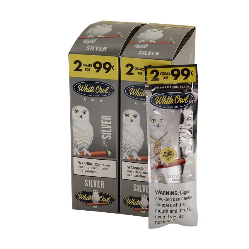 White Owl Silver (2) Natural cigar listing