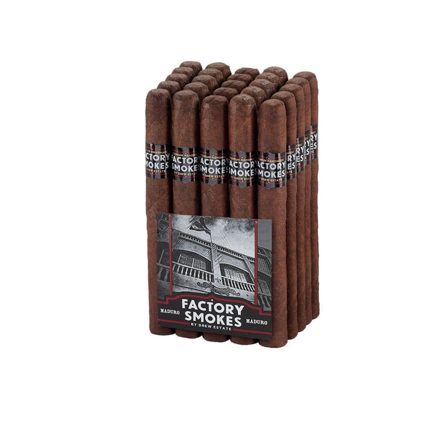 Factory Smokes Maduro Churchil cigar listing