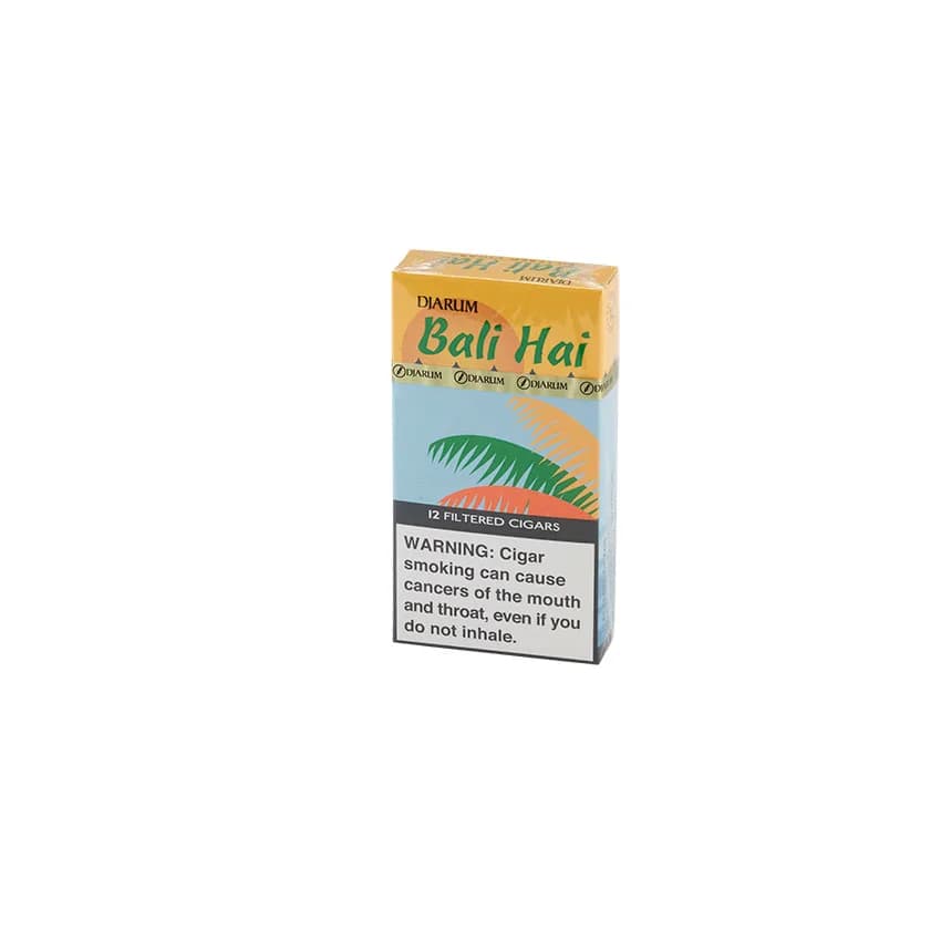 Djarum Bali Hai Filtered Cigars (12) Natural cigar listing
