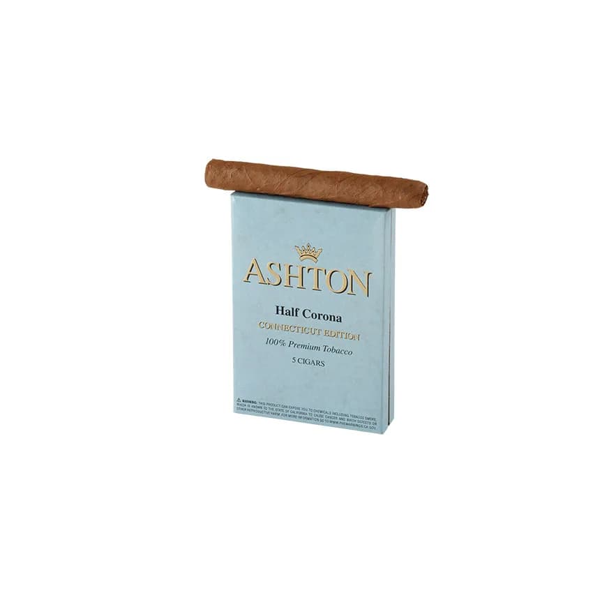 Ashton Small Cigars Half Corona Connecticut (5) Natural cigar listing