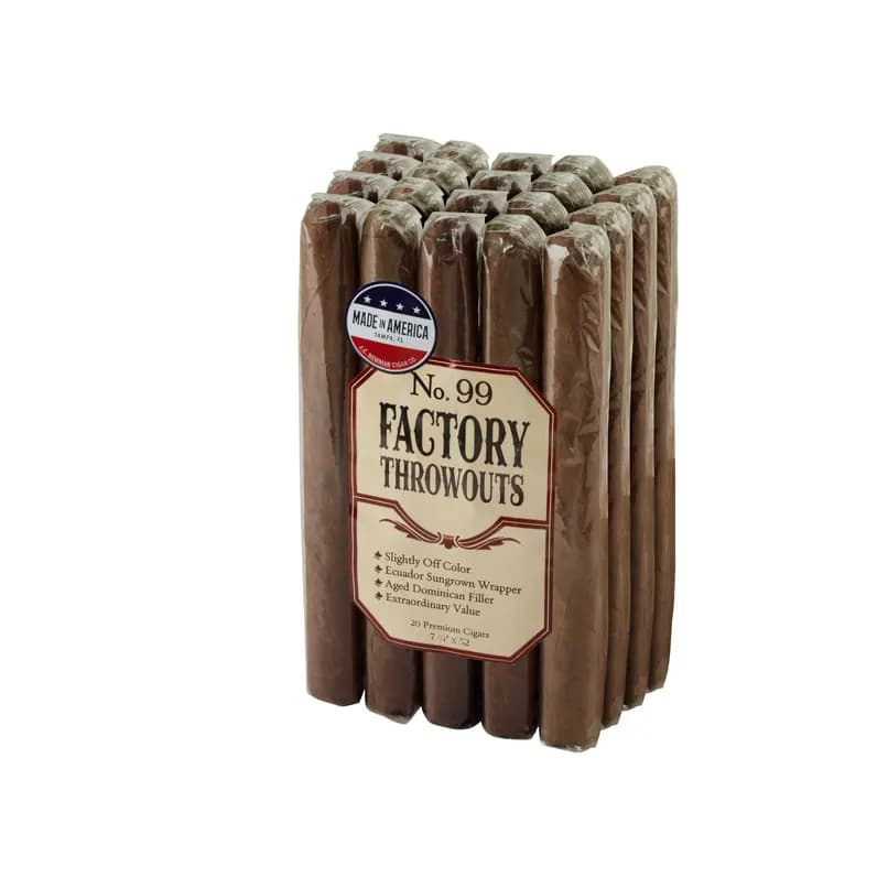 Factory Throwouts No. 99 Natural cigar listing