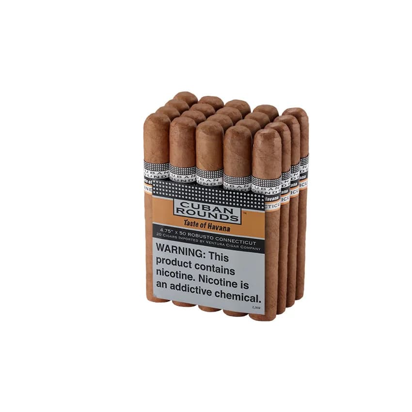 Cuban Rounds Connecticut Robusto Natural cigar listing