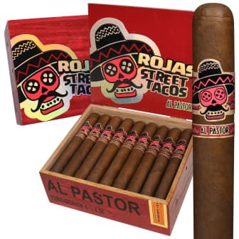 Rojas Cigars Street Tacos Al Pastor Robusto Habano 5 Pack cigar listing