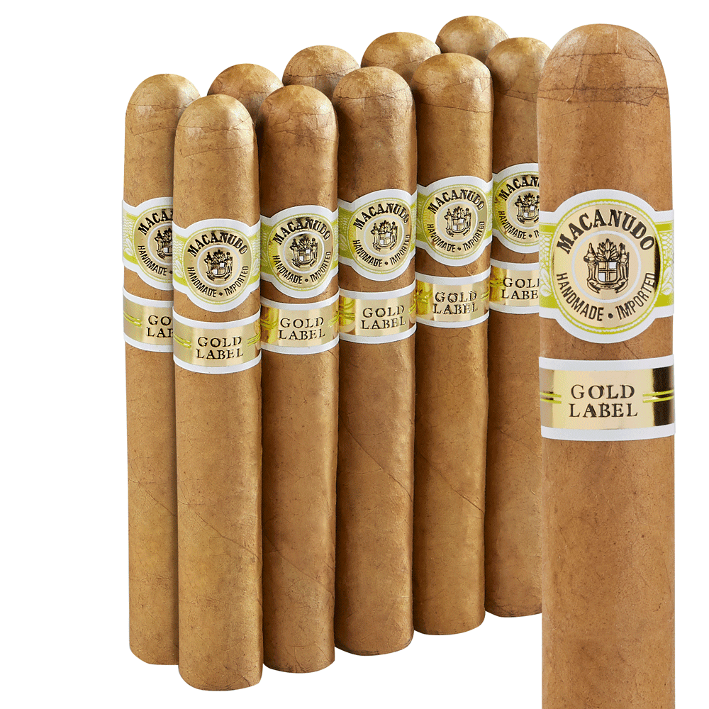Macanudo Gold Label Crystal Connecticut Robusto 10 Pack Pack of 10 cigar listing