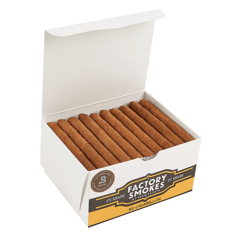 Drew Estate Factory Smokes Connecticut Shade Box of 50 cigar listing