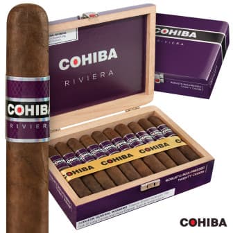 Cohiba Riviera Box-Pressed Robusto 5 Pack cigar listing