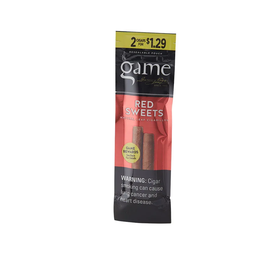 Garcia Y Vega Game Cigarillos Red Sweets (2) Natural cigar listing