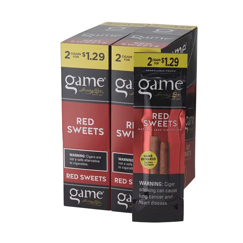 Garcia Y Vega Game Cigarillos Red Sweets (2) Natural cigar listing