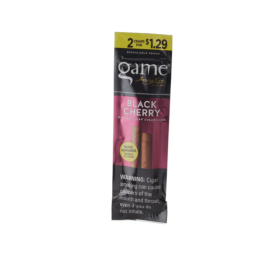 Garcia y Vega Game Cigarillos 2 for $1.29 Black Cherry Maduro cigar listing