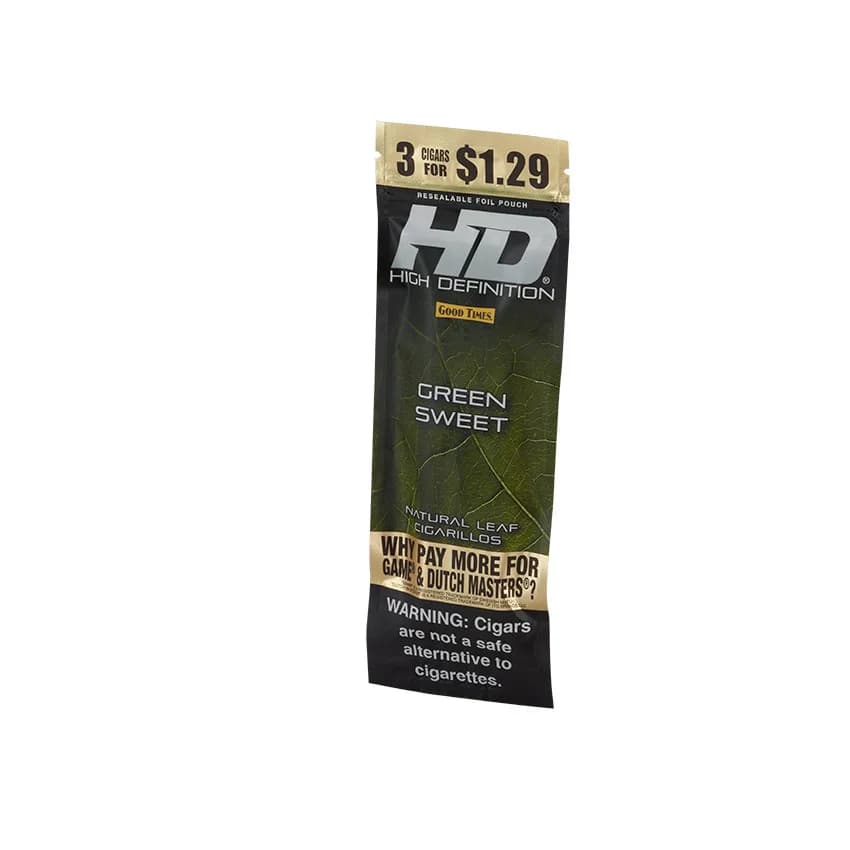 Good Times #HD Green Sweet - 3 for 1.29 Natural cigar listing