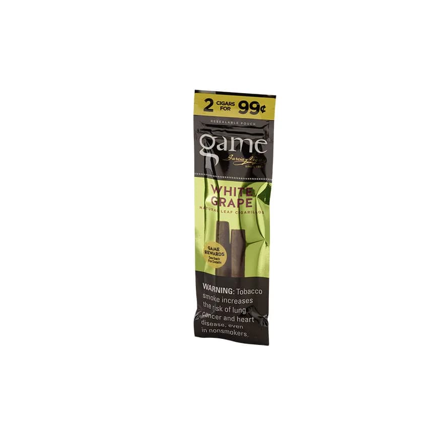 Garcia y Vega Game Cigarillos White Grape (2) Natural cigar listing