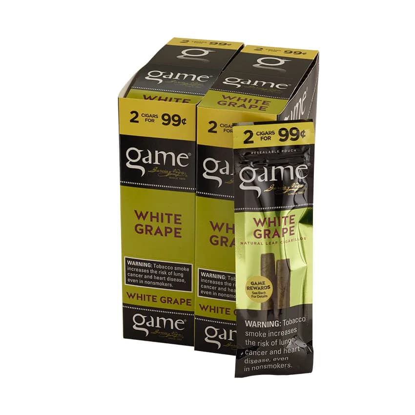 Garcia y Vega Game Cigarillos White Grape (2) Natural cigar listing
