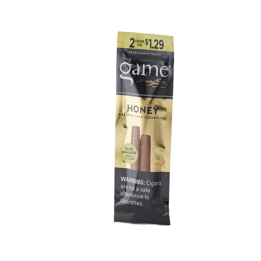 Garcia Y Vega Game Cigarillos Honey (2) Natural cigar listing