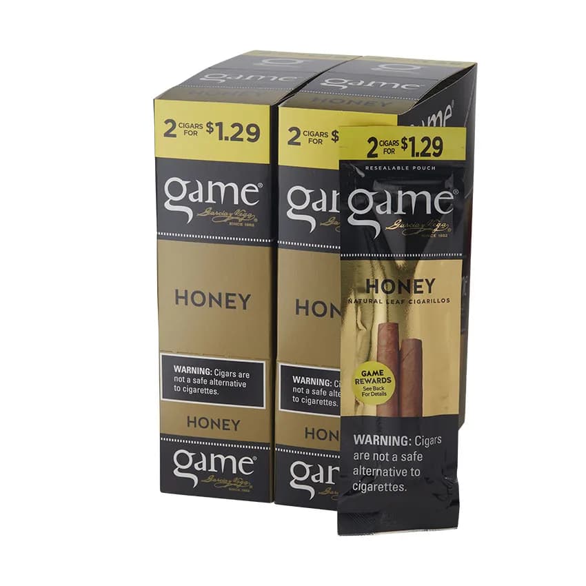 Garcia Y Vega Game Cigarillos Honey (2) Natural cigar listing
