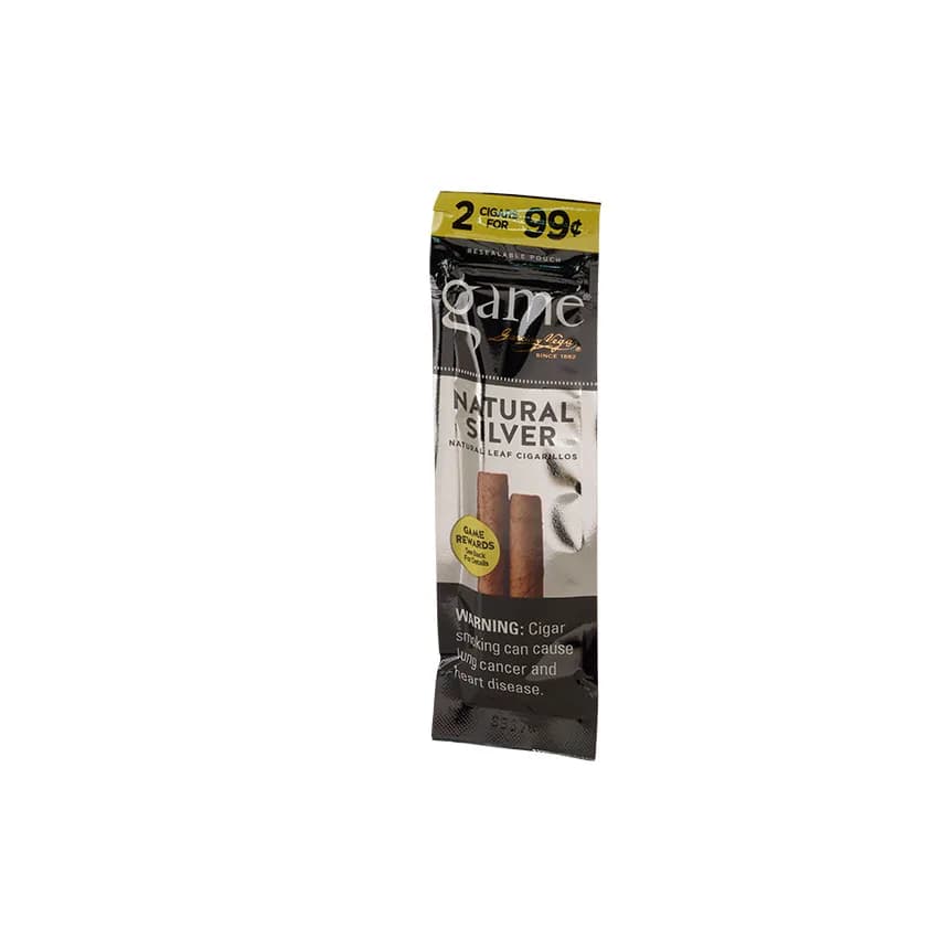 Garcia y Vega Game Cigarillos Silver (2) Natural cigar listing