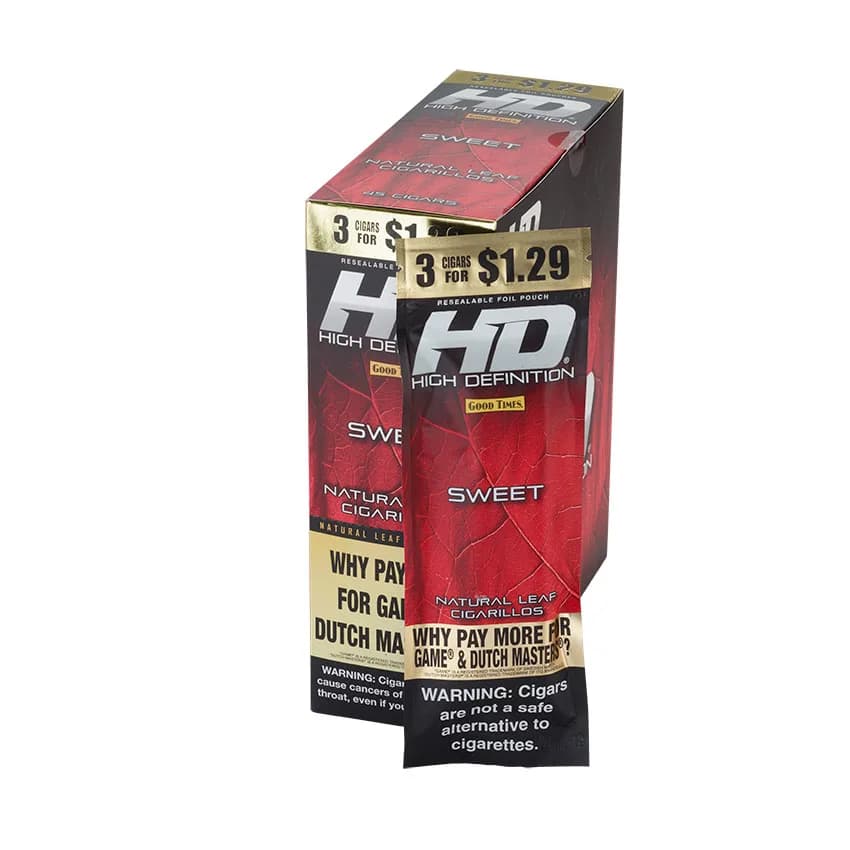 Good Times #HD Sweet 3 for 1.29 Natural cigar listing