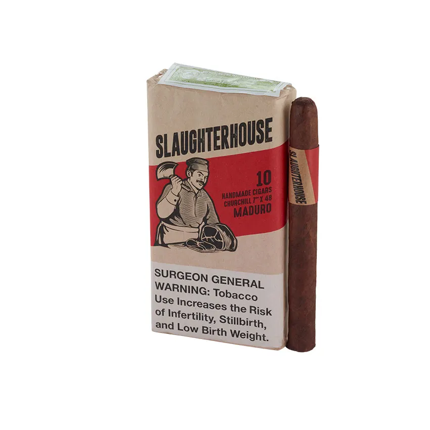 Slaughterhouse Churchill Maduro cigar listing