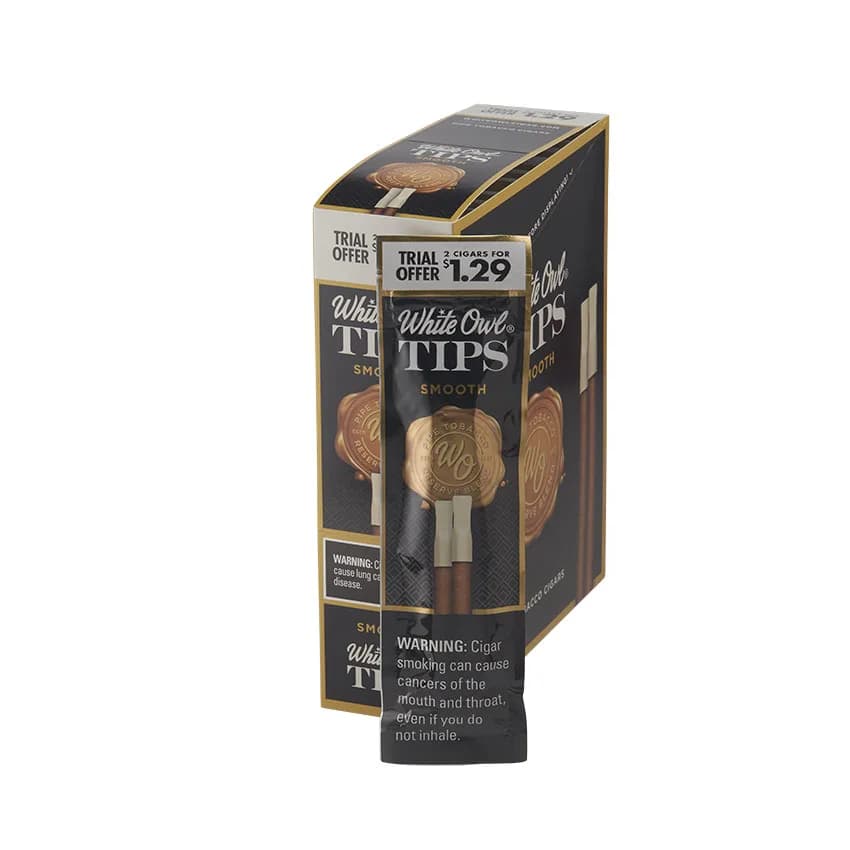 White Owl Tips 15/2 Smooth Natural cigar listing