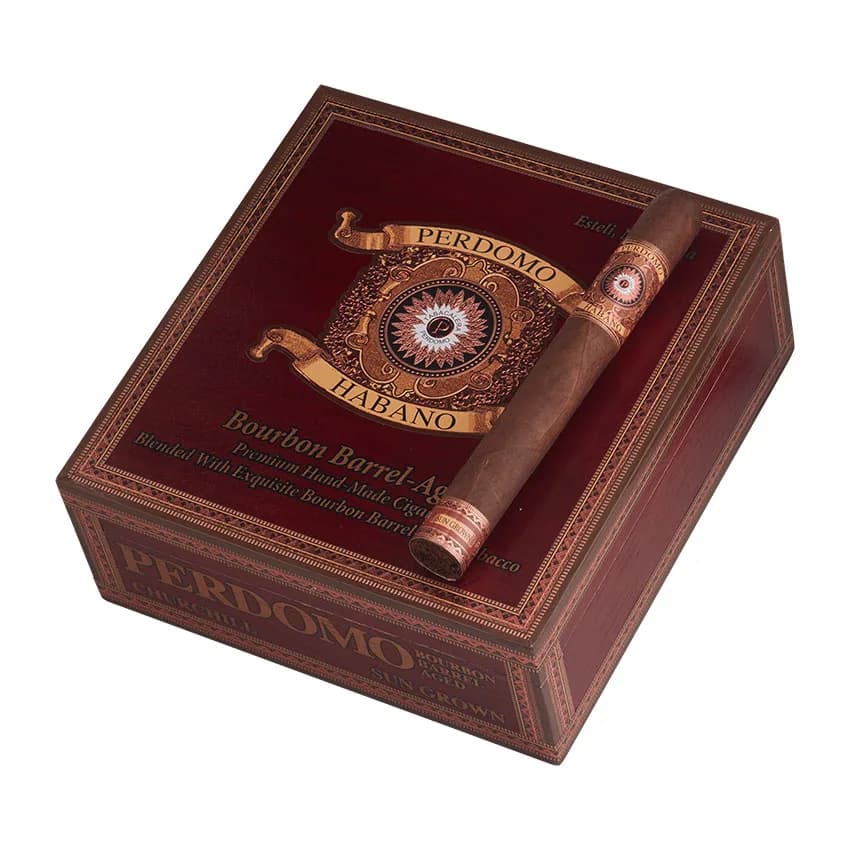 Perdomo Habano Barrel Aged Churchill Natural cigar listing