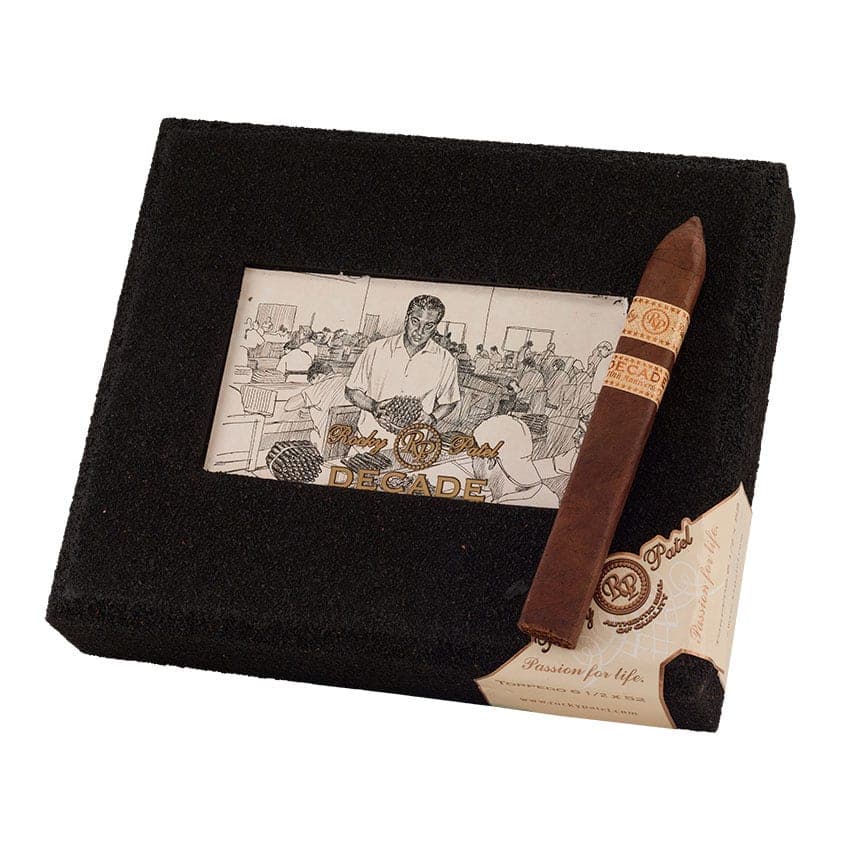 Rocky Patel Decade Torpedo Natural cigar listing