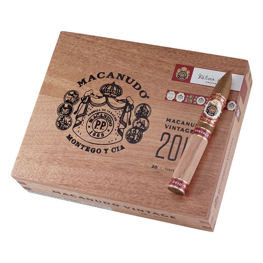 Macanudo Vintage 2010 Torpedo Natural cigar listing