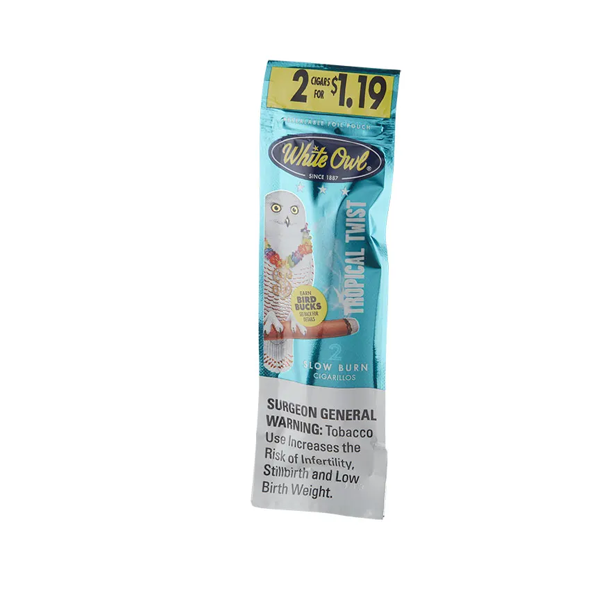 White Owl Foil Fresh Cigarillos Tropical Twist (2) Natural cigar listing