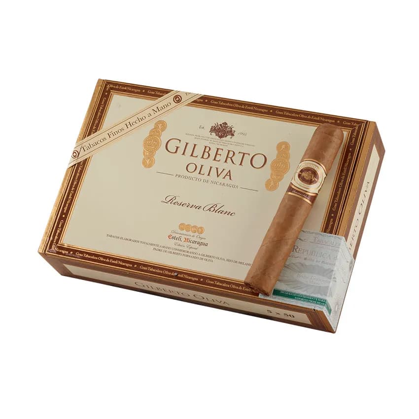 Gilberto Oliva Blanc Robusto Natural cigar listing