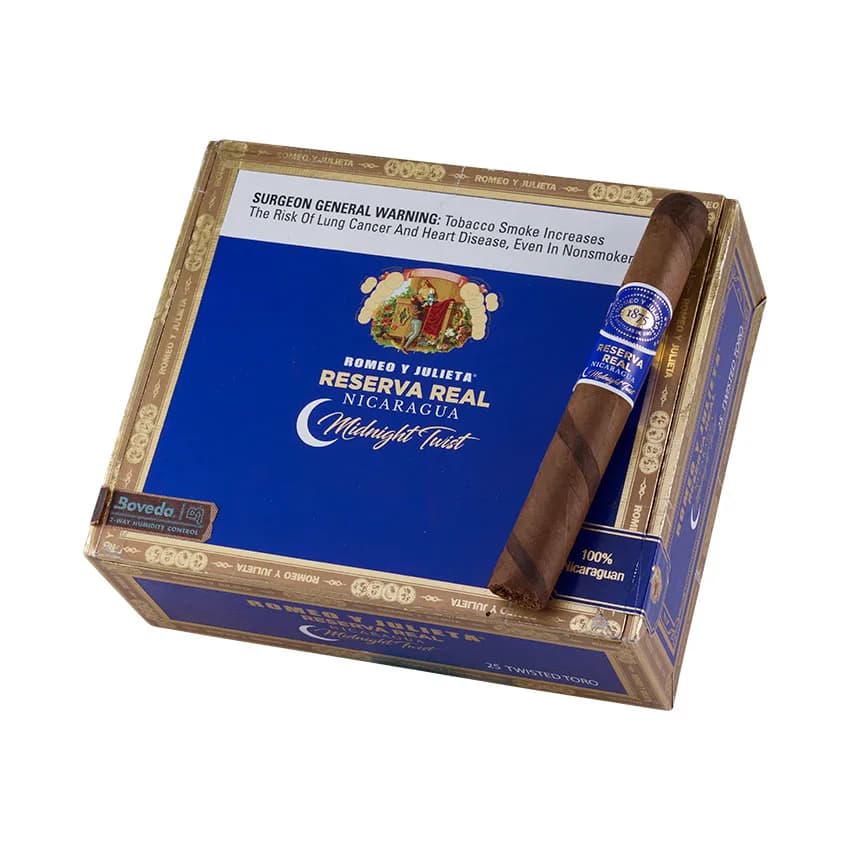 RYJ Reserva Real Nicaragua Midnight Twisted Toro 5PK Barber Pole cigar listing