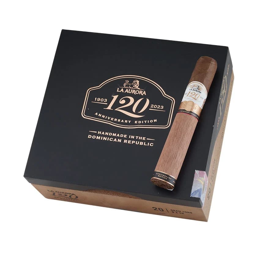 La Aurora 120 Anniversary Gran Toro Natural cigar listing