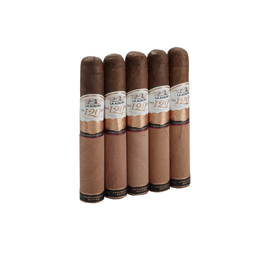 La Aurora 120 Anniversary Robusto Natural cigar listing