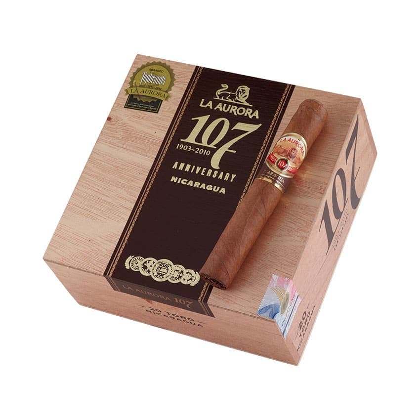 La Aurora 107 Nicaragua Toro Natural cigar listing