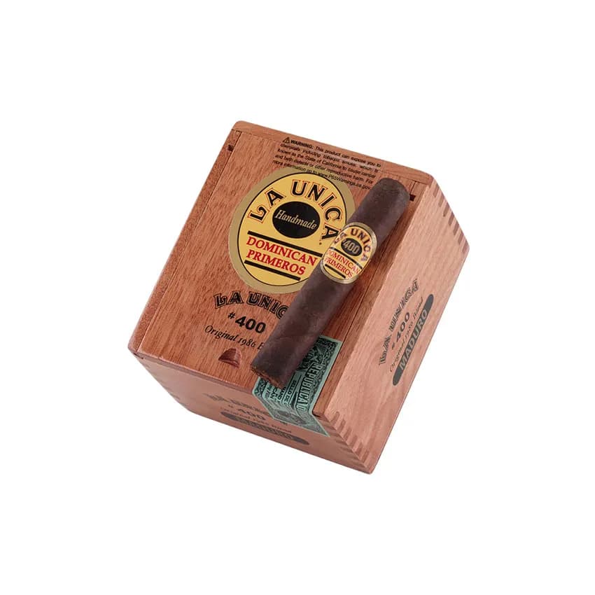 La Unica Cabinet No. 400 Maduro cigar listing