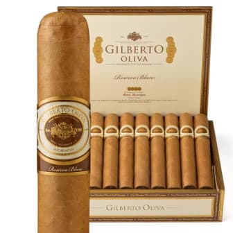 Gilberto Oliva Reserva Blanc Robusto 5 Pack cigar listing