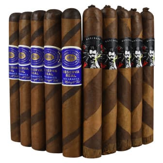 Smash Pack: Romeo Reserva Real Nicaragua Midnight Twisted vs Antihero LE Shadow 6-Turn Shaggy Barber - 10 Cigars cigar listing